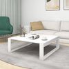 vidaXL Table basse Blanc 100x100x35 cm Bois d’ingénierie