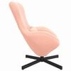 vidaXL Fauteuil &oelig;uf Rose 63 x 73 x 90 cm tissu