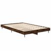 vidaXL Cadre de lit sans matelas ch&ecirc;ne fum&eacute; 120x190 cm bois ing&eacute;nierie