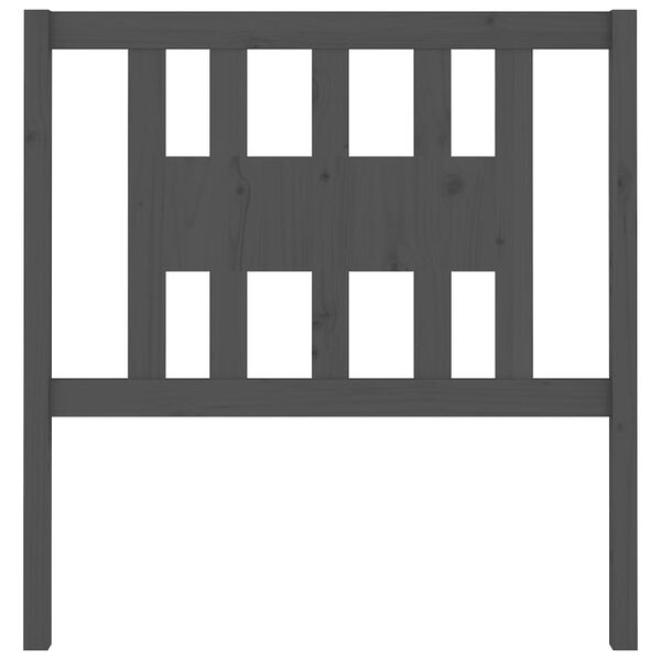 vidaXL Tête de lit Gris 81x4x100 cm Bois massif de pin