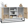 vidaXL Buffet blanc 105x30x65 cm bois d'ing&eacute;nierie