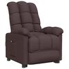 vidaXL Fauteuil inclinable &eacute;lectrique Marron fonc&eacute; Tissu