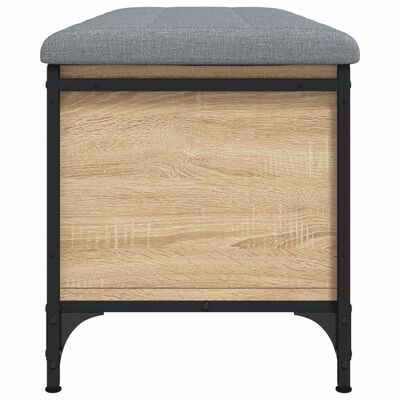 vidaXL Banc de rangement chêne sonoma 102x42x45 cm bois d'ingénierie