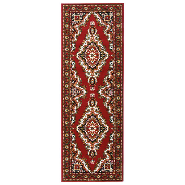 vidaXL Tapis BCF Rouge oriental 100x300 cm