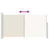 vidaXL Auvent lat&eacute;ral r&eacute;tractable de patio 170x300 cm Cr&egrave;me