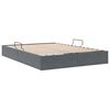 vidaXL Lit de Rangement avec stockage Gris fonc&eacute; 135 x 190 cm Velours