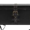 vidaXL Table basse avec roulettes noir 110x52x43 cm bois d'ing&eacute;nierie