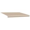 vidaXL Tissu de auvent avec Beige 400 × 300 cm Polyester