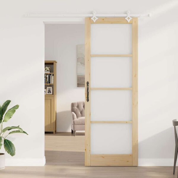 vidaXL Porte coulissante Naturel 83 x 232 cm