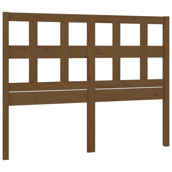 vidaXL Tête de lit Marron miel 205,5x4x100 cm Bois massif de pin