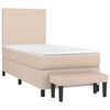 vidaXL Sommier &agrave; lattes de lit avec matelas Cappuccino 90x190 cm