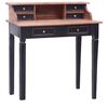 vidaXL Bureau d'&eacute;criture et tiroirs 90x50x101 cm bois massif d'acajou