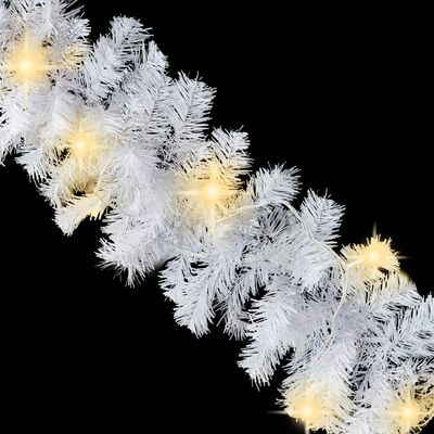 vidaXL Guirlande de Noël avec lumières LED 5 m Blanc