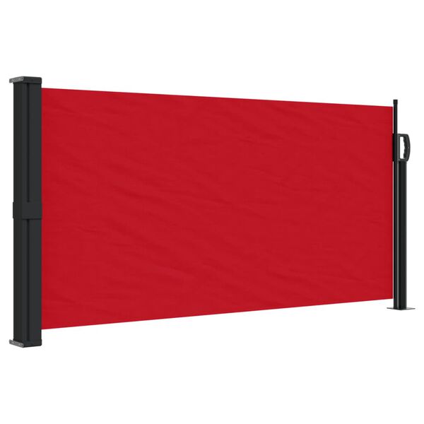 vidaXL Auvent lat&eacute;ral r&eacute;tractable rouge 100x300 cm