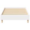 vidaXL Cadre de lit sans matelas blanc 90x200 cm bois d'ing&eacute;nierie