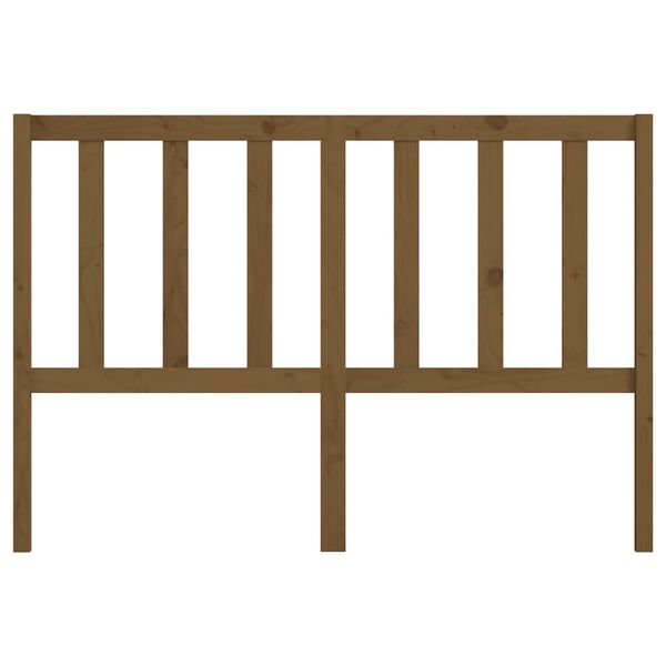 vidaXL Tête de lit Marron miel 141x4x100 cm Bois massif de pin