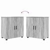 vidaXL Ensemble de mobilier de salle de bain 4 pcs Gris Sonoma