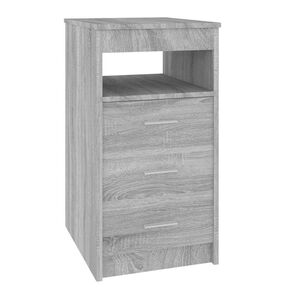 vidaXL Armoire &agrave; tiroirs Sonoma gris 40x50x76 cm Bois d'ing&eacute;nierie