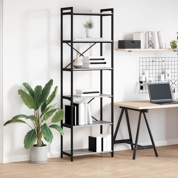 vidaXL &Eacute;tag&egrave;re Sonoma gris 40 x 30 x 85 cm Bois d'ing&eacute;nierie