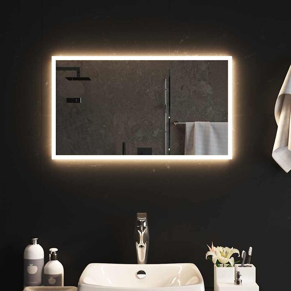 vidaXL Miroir de salle de bain &agrave; LED 70x40 cm