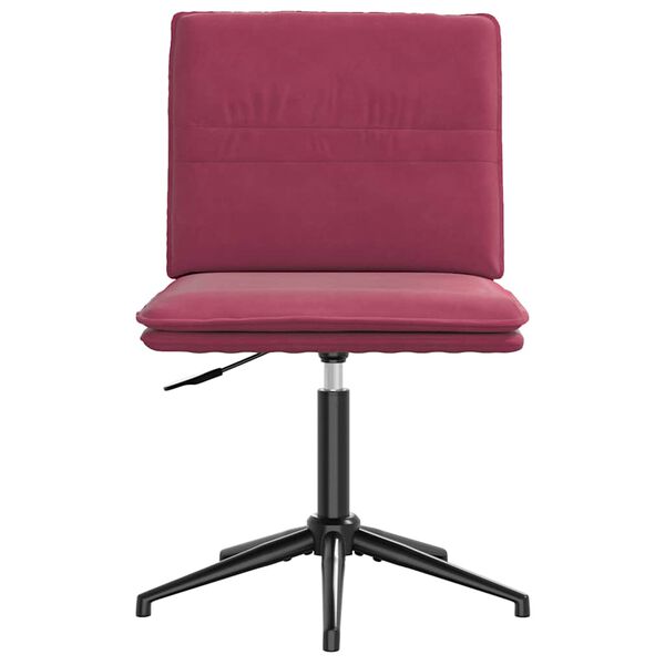 vidaXL Chaises à manger lot de 2 Rouge bordeaux Velours