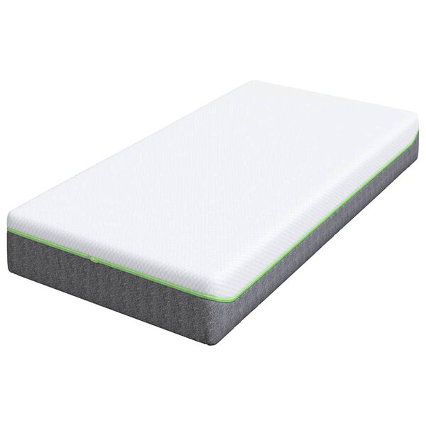 vidaXL Matelas Blanc et Gris 80 x 160 cm Tissu jacquard