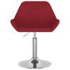 vidaXL Tabouret de bar Rouge bordeaux Tissu