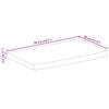 vidaXL Dessus de table 50x30x2,5 cm bord vif bois massif manguier brut