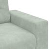 vidaXL Fauteuil Gris clair 100x78x80 cm Velours
