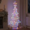 vidaXL Sapin de No&euml;l avec 240 LED Multicolore 180 cm Acrylique