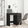 vidaXL Bureau ch&ecirc;ne noir 86x49x76 cm bois d'ing&eacute;nierie