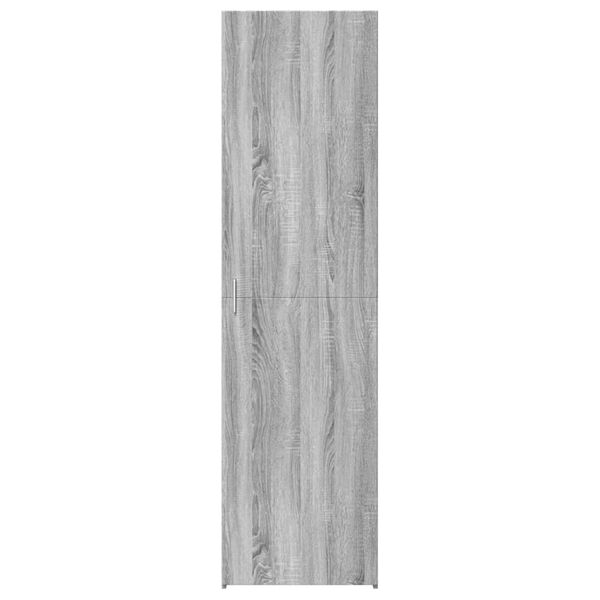 vidaXL Buffet haut sonoma gris 50x42,5x185 cm bois d'ing&eacute;nierie
