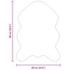 vidaXL Tapis en Fourrure Synth&eacute;tique de Lapin Olite Cr&egrave;me 60 x 90 cm