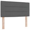 vidaXL T&ecirc;te de lit LED avec bandes LED Gris fonc&eacute; 100 cm tissu