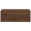 vidaXL Table de chevet flottante Ch&ecirc;ne marron 40x30x15 cm