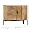 vidaXL Buffet 88x30x71 cm Bois de manguier massif