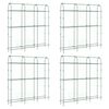vidaXL Treillis de jardin pour plantes grimpantes 4 pcs forme en U