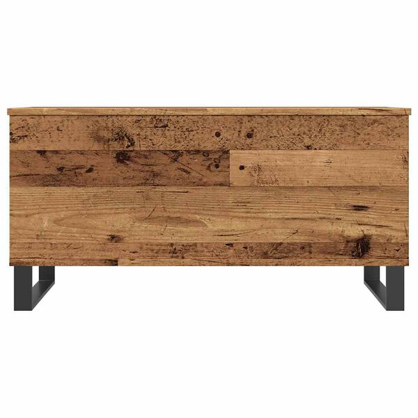 vidaXL Table basse vieux bois 90x44,5x45 cm bois d'ing&eacute;nierie