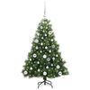 vidaXL Sapin de No&euml;l artificiel avec 150 LED Vert 120 cm PE et PVC