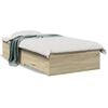 vidaXL Cadre de lit avec tiroirs sans matelas ch&ecirc;ne sonoma 100x200 cm