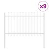 vidaXL Cl&ocirc;ture de jardin WOERDEN 9 pc 15,3 x 1,2 m Blanc