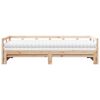 vidaXL Lit de jour et lit gigogne et matelas 90x190 cm bois pin massif