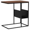 vidaXL Table d'appoint Noir 55x36x59,5 cm Bois d'ing&eacute;nierie