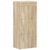 vidaXL Armoire murale de salle de bain avec &eacute;tag&egrave;re TULUM Ch&ecirc;ne Sonoma