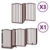 vidaXL Barri&egrave;re pour chien porte pliable 15 panneaux bois de peuplier