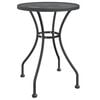vidaXL Table de jardin &Oslash;60x72 cm Maille m&eacute;tallique Anthracite