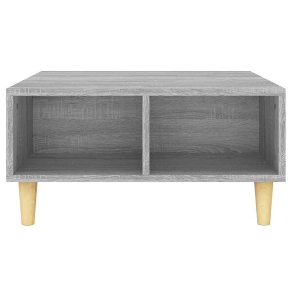 vidaXL Table basse sonoma gris 60x60x30 cm bois d'ing&eacute;nierie