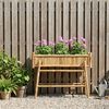 vidaXL Jardini&egrave;re avec support Naturel 100 x 38 x 74 cm Bambou