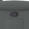 vidaXL Fauteuil inclinable Gris fonc&eacute; Tissu