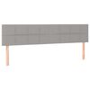 vidaXL Sommier &agrave; lattes de lit avec matelas Gris clair 180x200cm Tissu